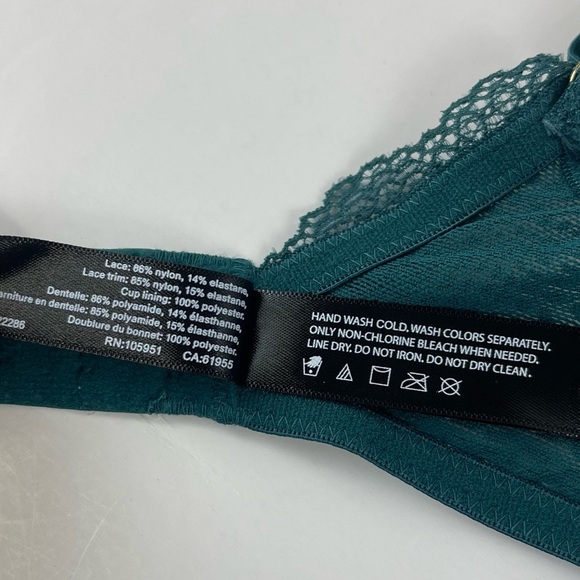 NEW Natori Bra Womens 32C Green Adjustable Straps Lace Underwire NWOT - Picture 4 of 6